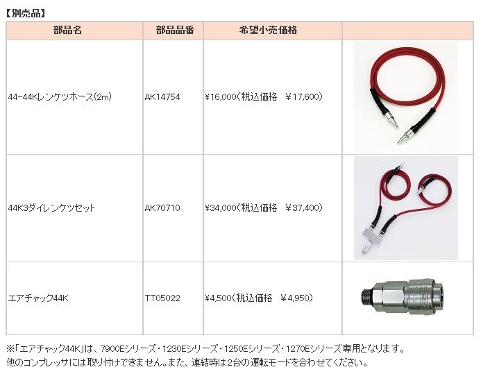 MAX AK-HL1270E3桜吹雪【限定色・ステッカー付】 高圧/常圧 コンプレッサ [消音エアフィルター標準装備] (高圧×2・常圧×2)  (45気圧/11L/16kg) (ZT92264) 【代引き不可】 | タナカ金物『プロ』